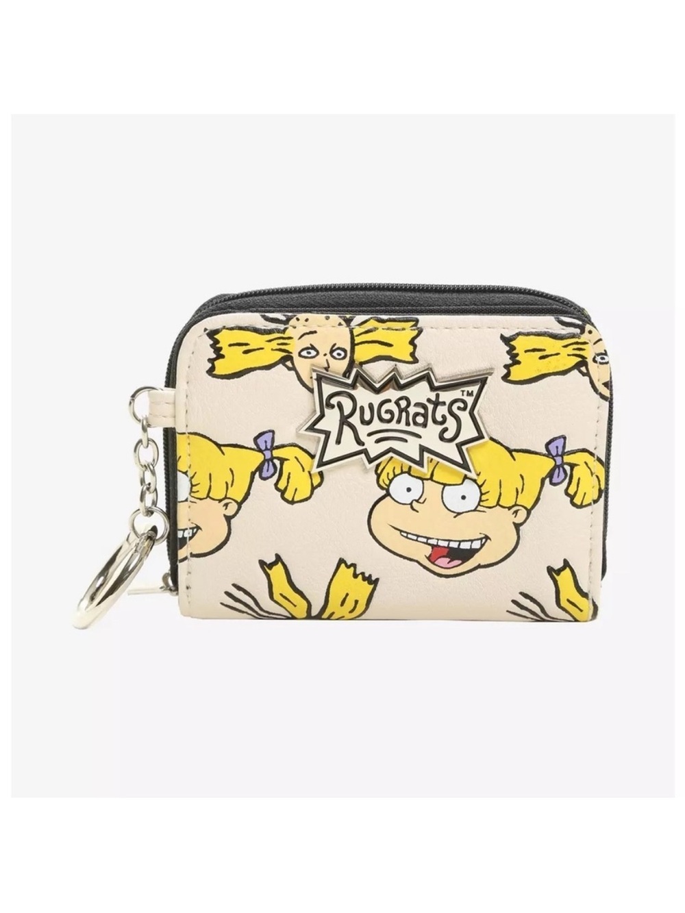 Nickelodeon Rugrats Angelica & Cynthia Zipper Wallet ID Flap Cards Key Chain